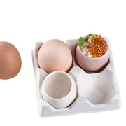 Eierkarton aus Porzellan