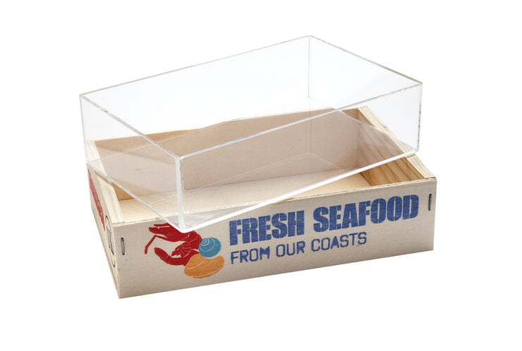 Sea Food Box mit Druck, 8 Stück - Only Premium Food entwickelt und vertreibt für alle Sparten der Gastronomie innovative Food Performance.