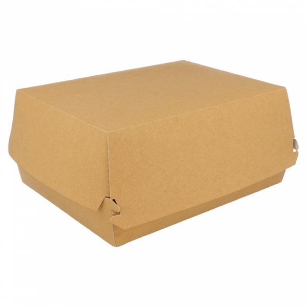 Lunchbox, brauner Feinkarton, 50 Stück - Verpackmal