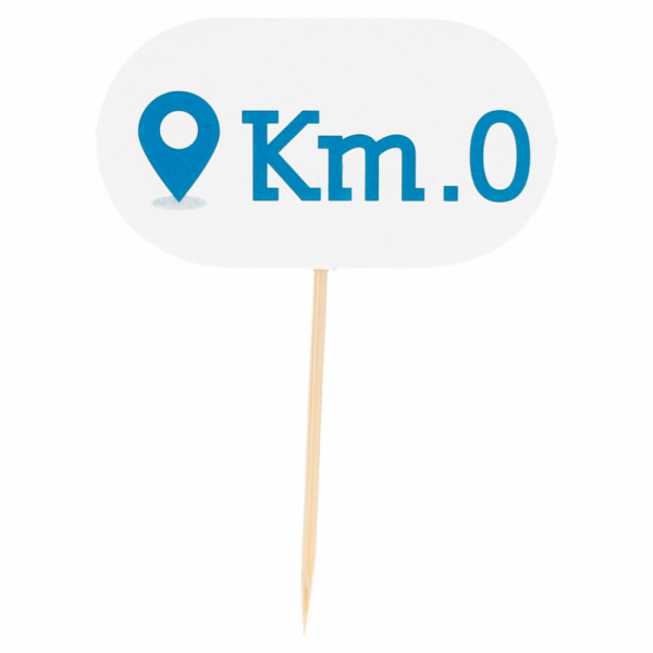 Marker "0 km", 100 Stück - Verpackmal