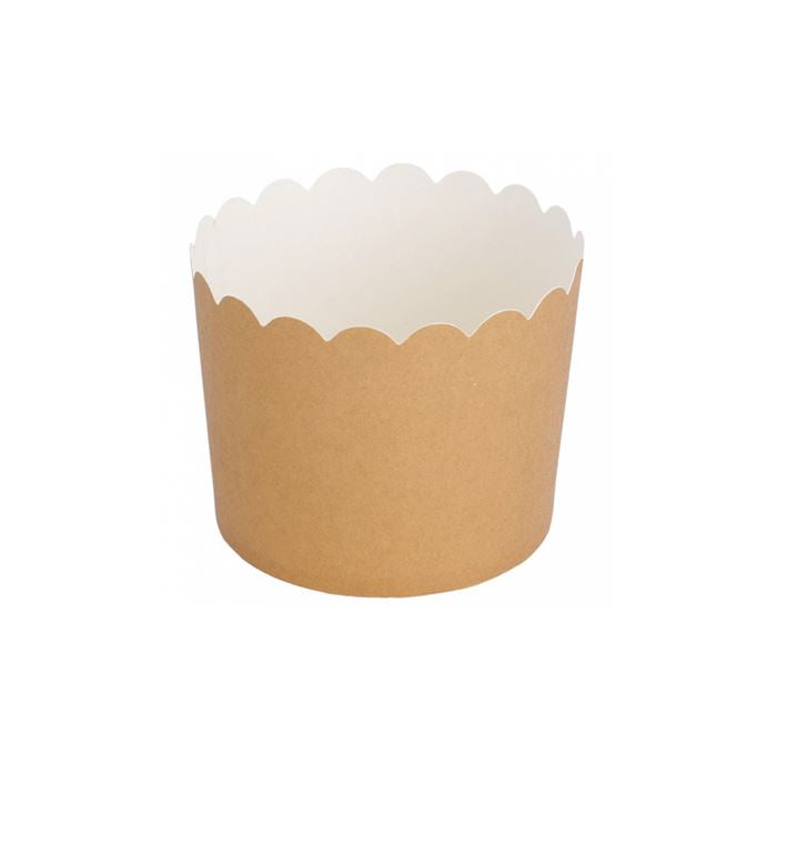 Muffin Cup, brauner Feinkarton, 100 Stück - Verpackmal