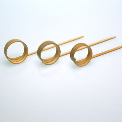 Bambusstick mit Ring, 100 Stück