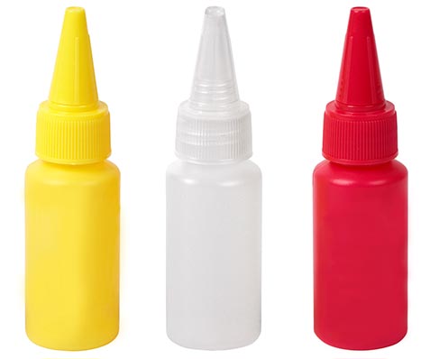 Mini Quetsch-Flasche für Ketchup, Mayonnaise oder Senf, je 50 Stück - Only Premium Food entwickelt und vertreibt für alle Sparten der Gastronomie innovative Food Performance.